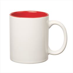 White Exterior with Red Inner